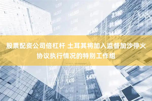 股票配资公司倍杠杆 土耳其将加入监督加沙停火协议执行情况的特别工作组